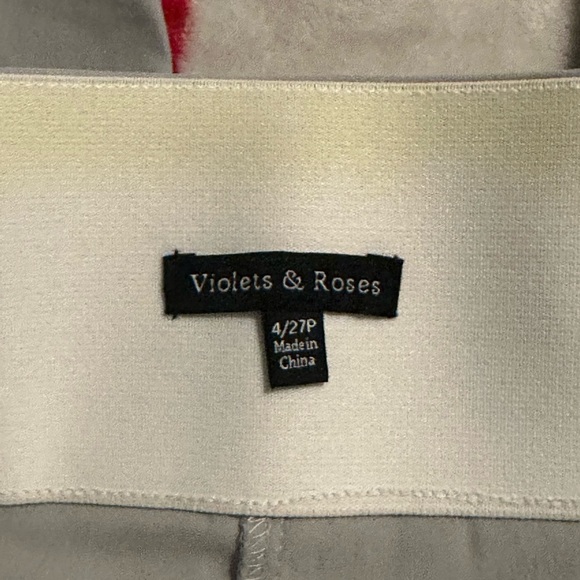 *NWT Violets & Roses Melisa High Rise Straight Pull On Pant - Picture 9 of 14